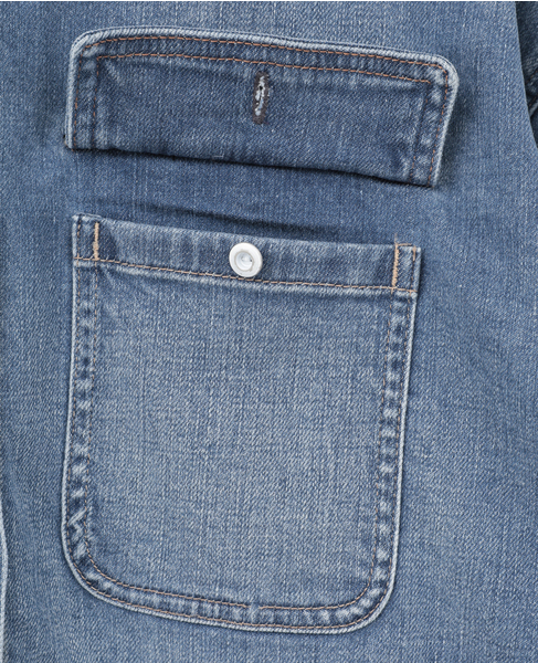 【HEALTHY DENIM/ヘルシーデニム】デニムシャツ（Almond Milk） 詳細画像 ブルー 6