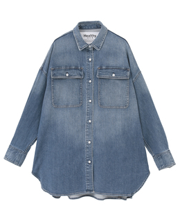 【HEALTHY DENIM/ヘルシーデニム】デニムシャツ（Almond）