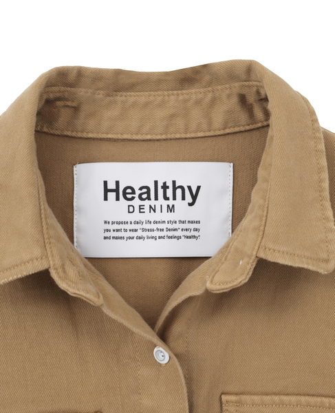 【HEALTHY DENIM/ヘルシーデニム】デニムシャツ（Almond） 詳細画像 キャメル 6