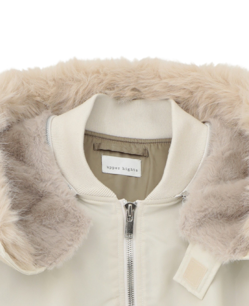 【upper hights/アッパーハイツ】THE U-2 HOODIE 詳細画像 アイボリー 3