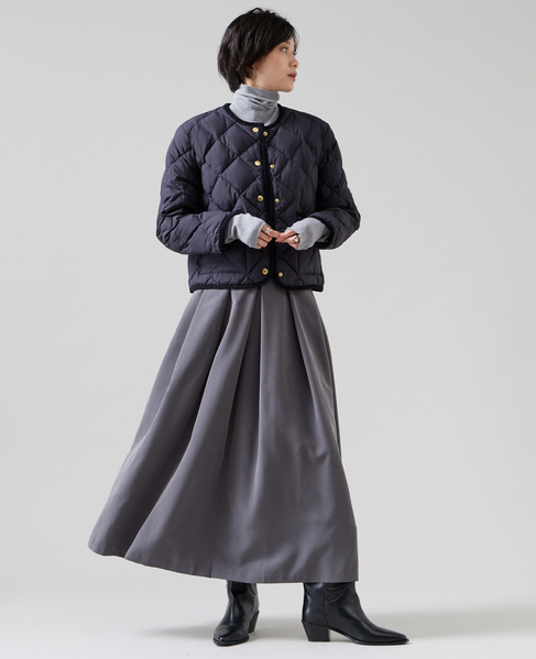 《別注》【TAION×Liesse】コーデュロイパイピングショートダウンジャケット 詳細画像 ネイビー 7