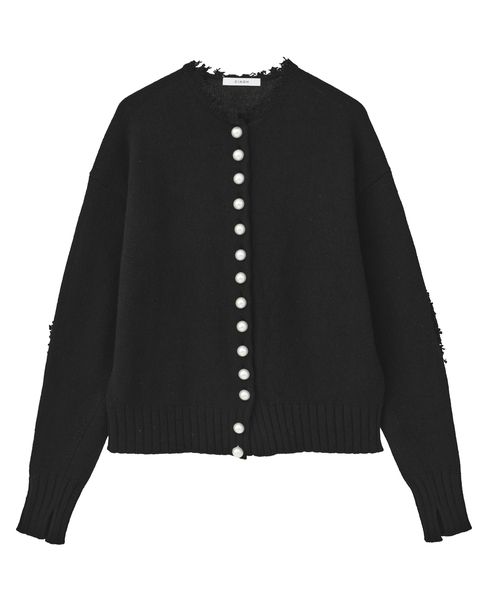 【CINOH/チノ】PEARL CARDIGAN（一部別注カラー） 詳細画像 ブラック 1