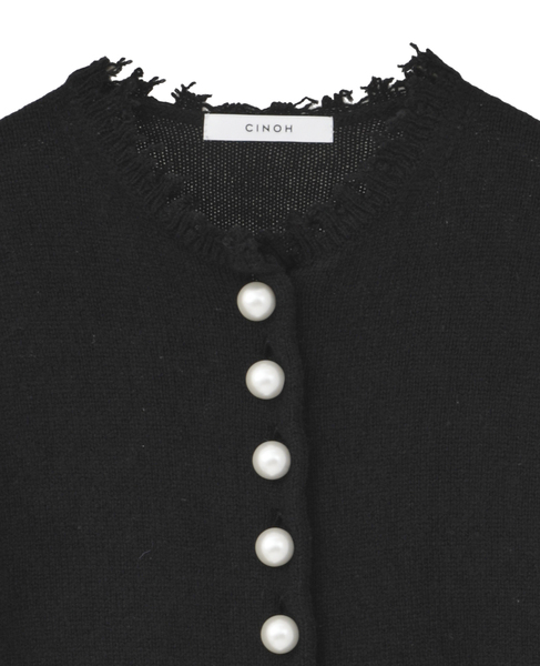 【CINOH/チノ】PEARL CARDIGAN（一部別注カラー） 詳細画像 ブラック 3