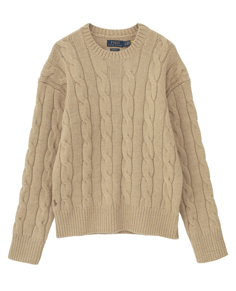 【POLO Ralph Lauren/ポロラルフローレン】ケーブルニット（5022） 詳細画像 キャメル 1