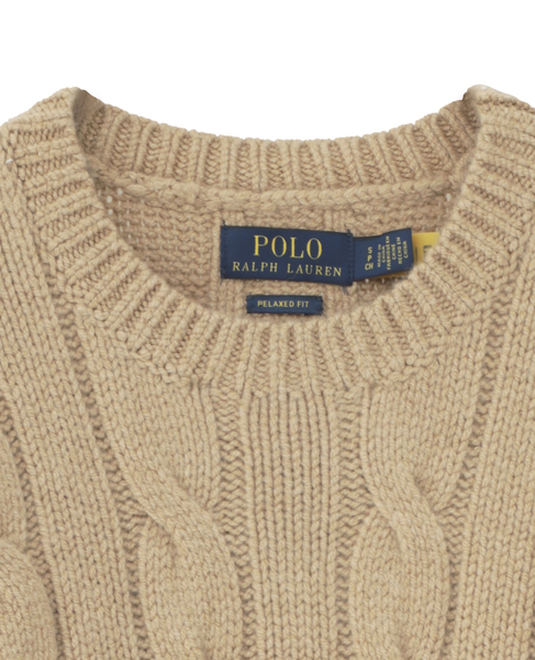 【POLO Ralph Lauren/ポロラルフローレン】ケーブルニット（5022） 詳細画像 キャメル 3