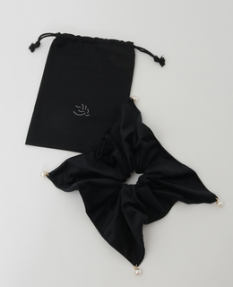 【TRESSE/トレス】Square chouchou with pearls