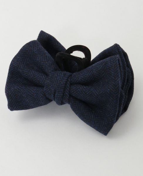 《別注》【TRESSE/トレス】25THリボンビッグヘアクリップ 詳細画像 NAVY 3