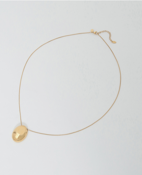 【PETIT MOMENTS/プティ・モーメント】Oval Charm Necklace 詳細画像 ゴールド 1