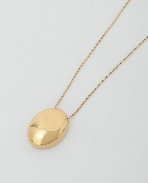 【PETIT MOMENTS/プティ・モーメント】Oval Charm Necklace 詳細画像 ゴールド 2