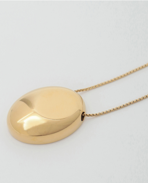 【PETIT MOMENTS/プティ・モーメント】Oval Charm Necklace 詳細画像 ゴールド 3