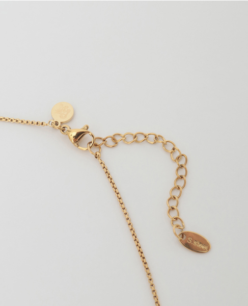 【PETIT MOMENTS/プティ・モーメント】Oval Charm Necklace 詳細画像 ゴールド 4