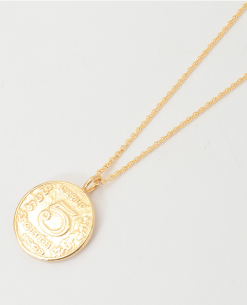 【Chibi Jewels/チビジュエルズ】Ancient Number Coin Necklace 詳細画像 ゴールド 2
