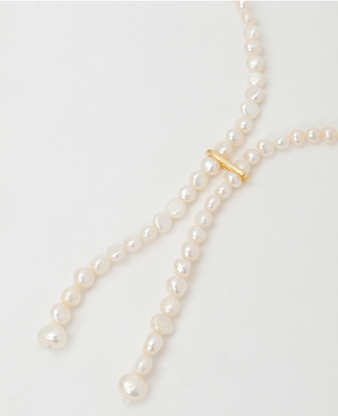 《別注》【EO/イオ】PEARL LARIAT NECKLACE 100cm 詳細画像 アイボリー 2