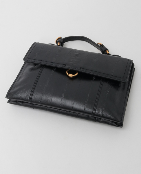 【GIANNI CHIARINI/ジャンニ キアリーニ】ショルダーバッグ（BS W-6012） 詳細画像 ブラック 4