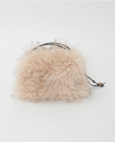 【GIANNI CHIARINI/ジャンニ キアリーニ】ファーバッグ 詳細画像 アイボリー 3