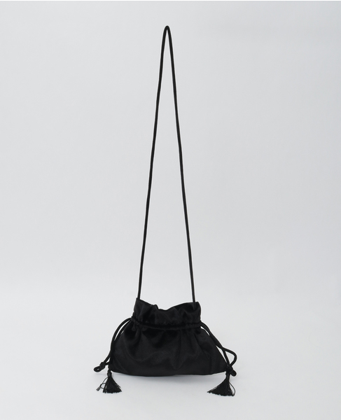 【Bilitis dix-sept ans/ビリティス・ディセッタン】Draw String Purse 詳細画像 ブラック 1