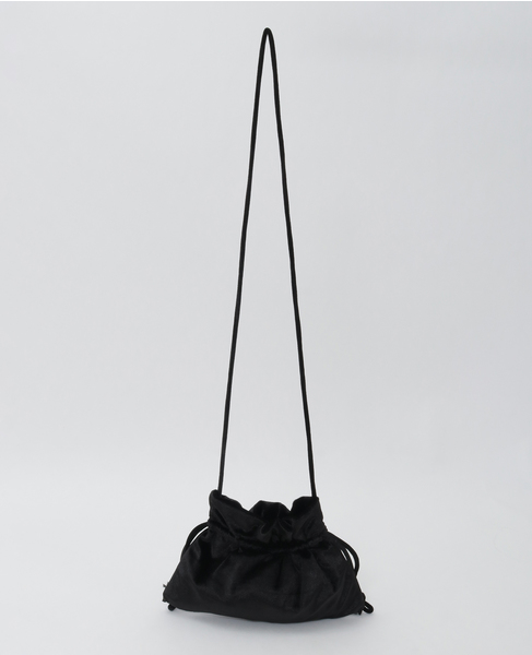 【Bilitis dix-sept ans/ビリティス・ディセッタン】Draw String Purse 詳細画像 ブラック 3