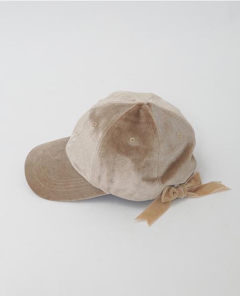 【Bilitis dix-sept ans/ビリティス・ディセッタン】Bilitis Velour Cap 詳細画像 ベージュ 2