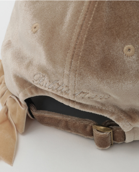 【Bilitis dix-sept ans/ビリティス・ディセッタン】Bilitis Velour Cap 詳細画像 ベージュ 8
