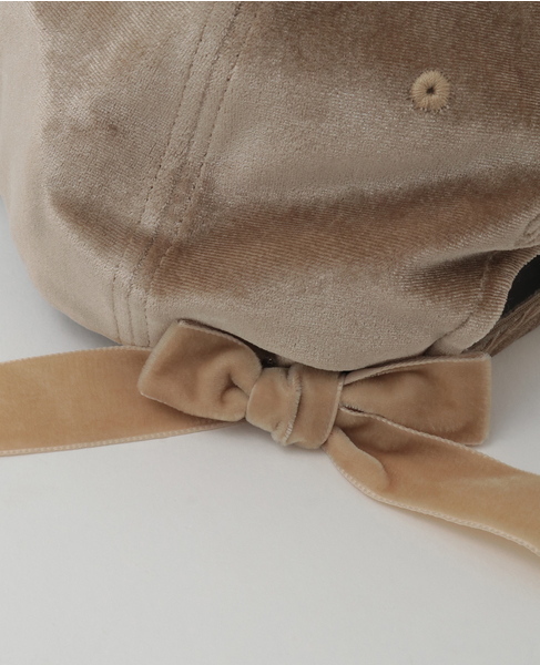 【Bilitis dix-sept ans/ビリティス・ディセッタン】Bilitis Velour Cap 詳細画像 ベージュ 9
