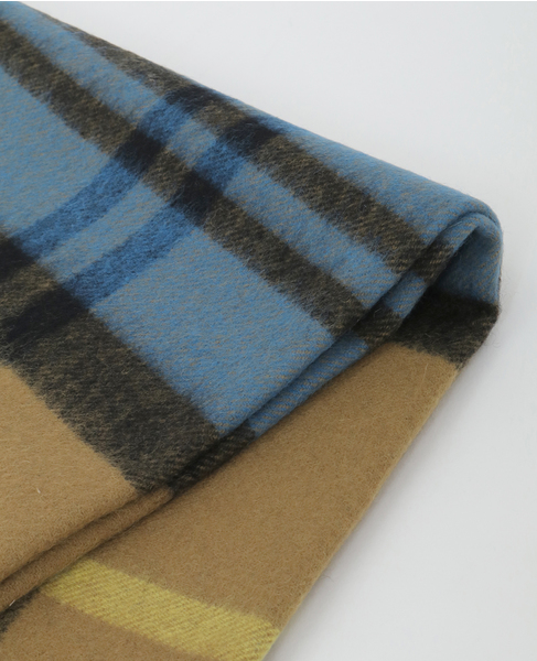 【TWEED MILL/ツイードミル】チェックストール 詳細画像 キャメル 2
