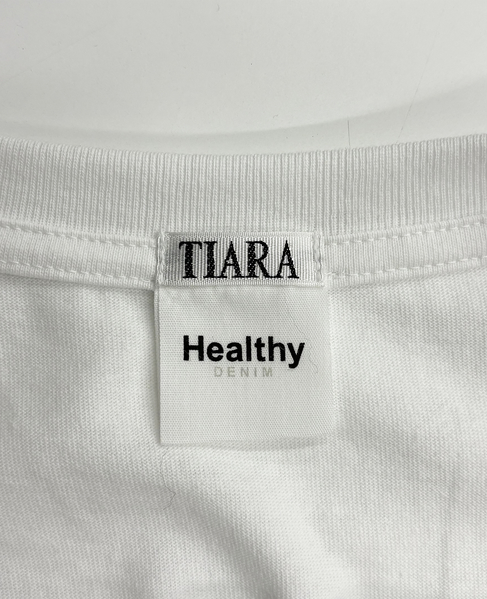 《別注》【HEALTHY DENIM/ヘルシーデニム】25THプリントボクシーTシャツ 詳細画像 ホワイト 3
