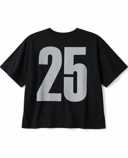 《別注》【HEALTHY DENIM/ヘルシーデニム】25THプリントボクシーTシャツ 詳細画像 ブラック 2