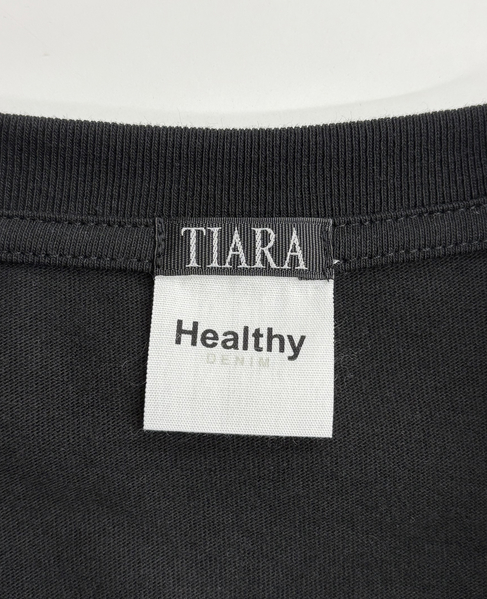 《別注》【HEALTHY DENIM/ヘルシーデニム】25THプリントボクシーTシャツ 詳細画像 ブラック 3