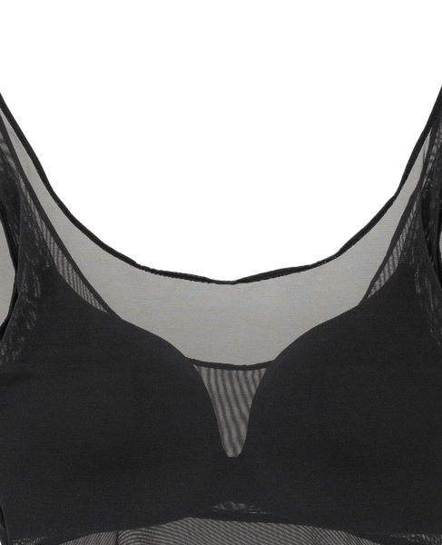 【NICENICE MOMENT/ナイスナイスモーメント】MESH BRA TANK 詳細画像 ブラック 3