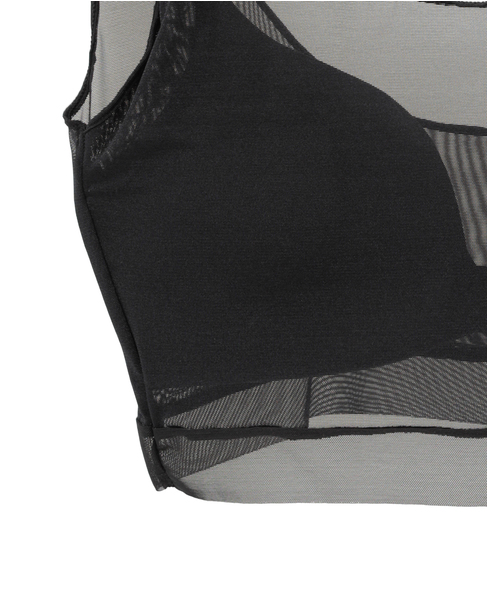 【NICENICE MOMENT/ナイスナイスモーメント】MESH BRA TANK 詳細画像 ブラック 5