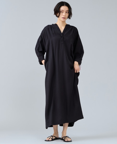 バックギャザーワンピース 詳細画像 ブラック 1