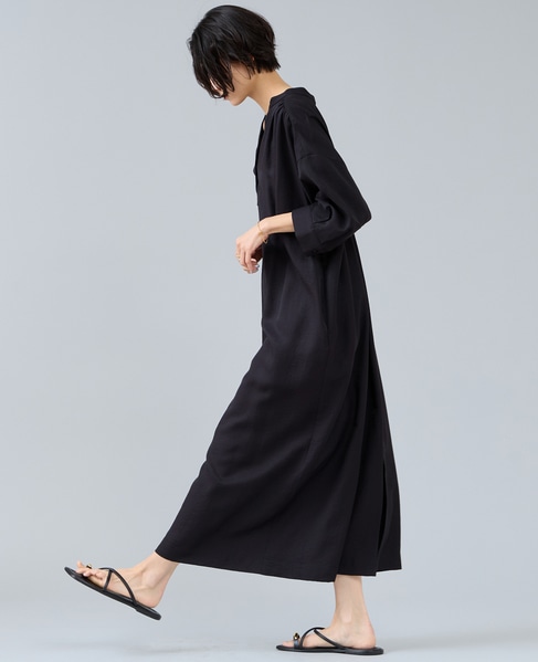 バックギャザーワンピース 詳細画像 ブラック 3