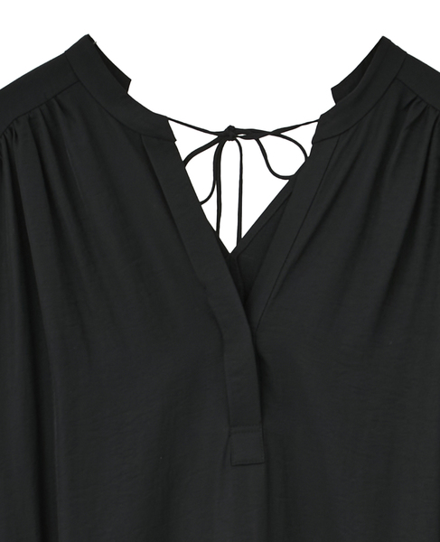 バックギャザーワンピース 詳細画像 ブラック 7