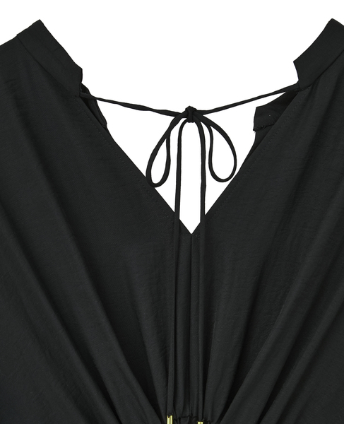 バックギャザーワンピース 詳細画像 ブラック 8