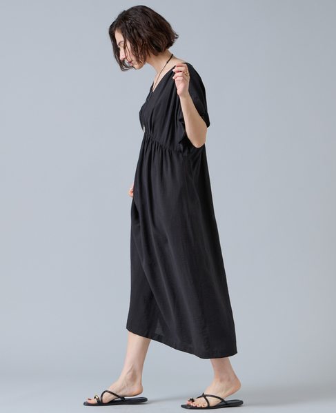 袖フリルワンピース 詳細画像 ブラック 3