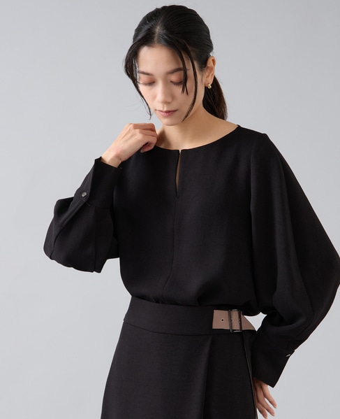 ボリュームスリーブブラウス 詳細画像 ブラック 1