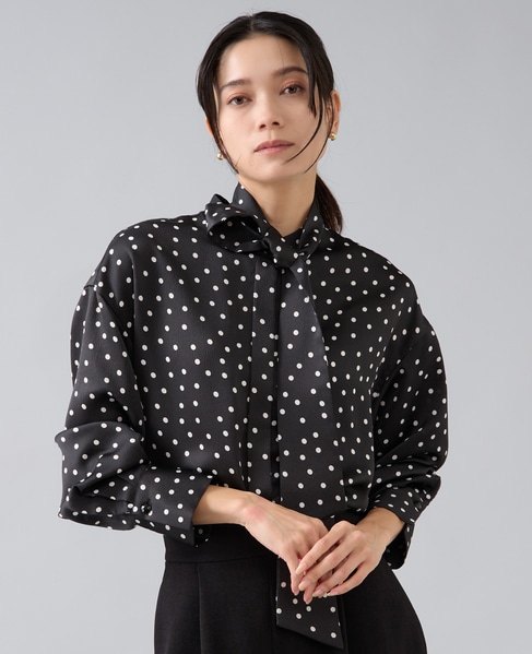 ボウタイブラウス 詳細画像 ブラック 1