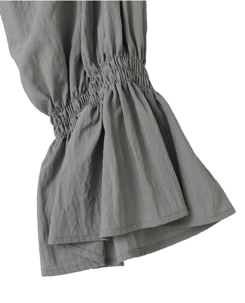 フリルネックブラウス 詳細画像 セージ 12