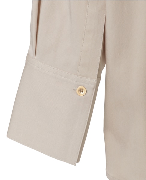 バンドカラーロングシャツ 詳細画像 ライトベージュ 14