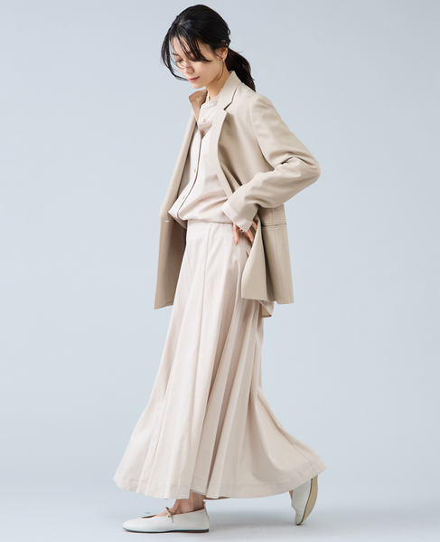 バンドカラーロングシャツ 詳細画像 ライトベージュ 7