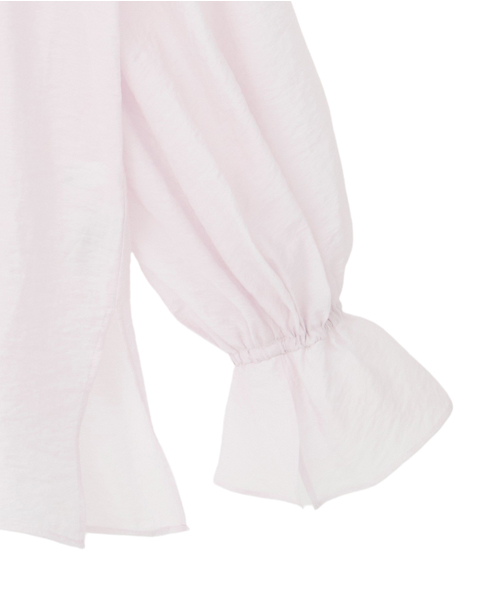 ボウタイ付きギャザーブラウス 詳細画像 ピンク 12