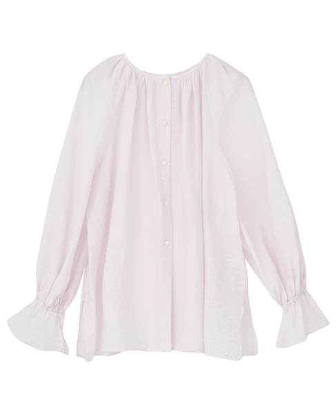 ボウタイ付きギャザーブラウス 詳細画像 ピンク 13