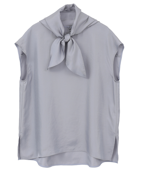 スカーフ付きブラウス 詳細画像 サックス 6