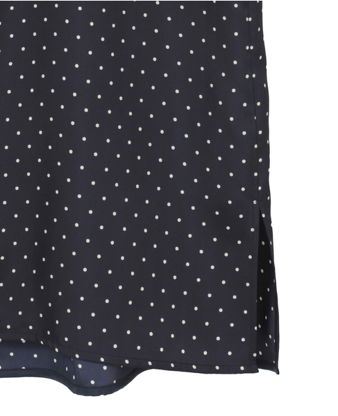 スカーフ付きブラウス 詳細画像 ネイビードット 16