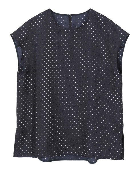 スカーフ付きブラウス 詳細画像 ネイビードット 17