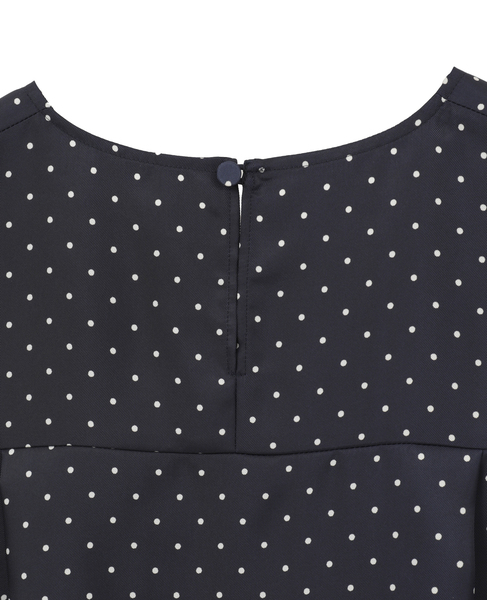 スカーフ付きブラウス 詳細画像 ネイビードット 18