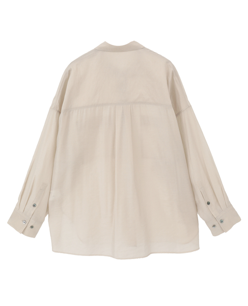シアーオーバーシャツ 詳細画像 ライトベージュ 11