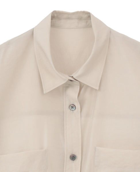 シアーオーバーシャツ 詳細画像 ライトベージュ 12
