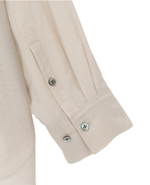 シアーオーバーシャツ 詳細画像 ライトベージュ 14