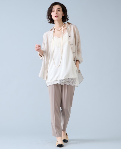 シアーオーバーシャツ 詳細画像 ライトベージュ 4